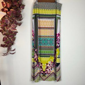 CATO Floral Stretch Maxi Skirt XL